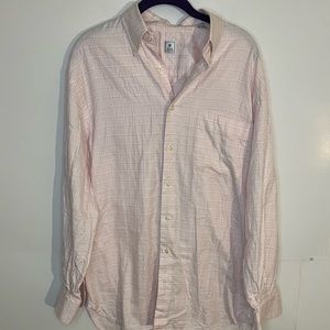 Men’s Peter Millar Medium Orange  Long Sleeve Dress Shirt‎ Button Down.